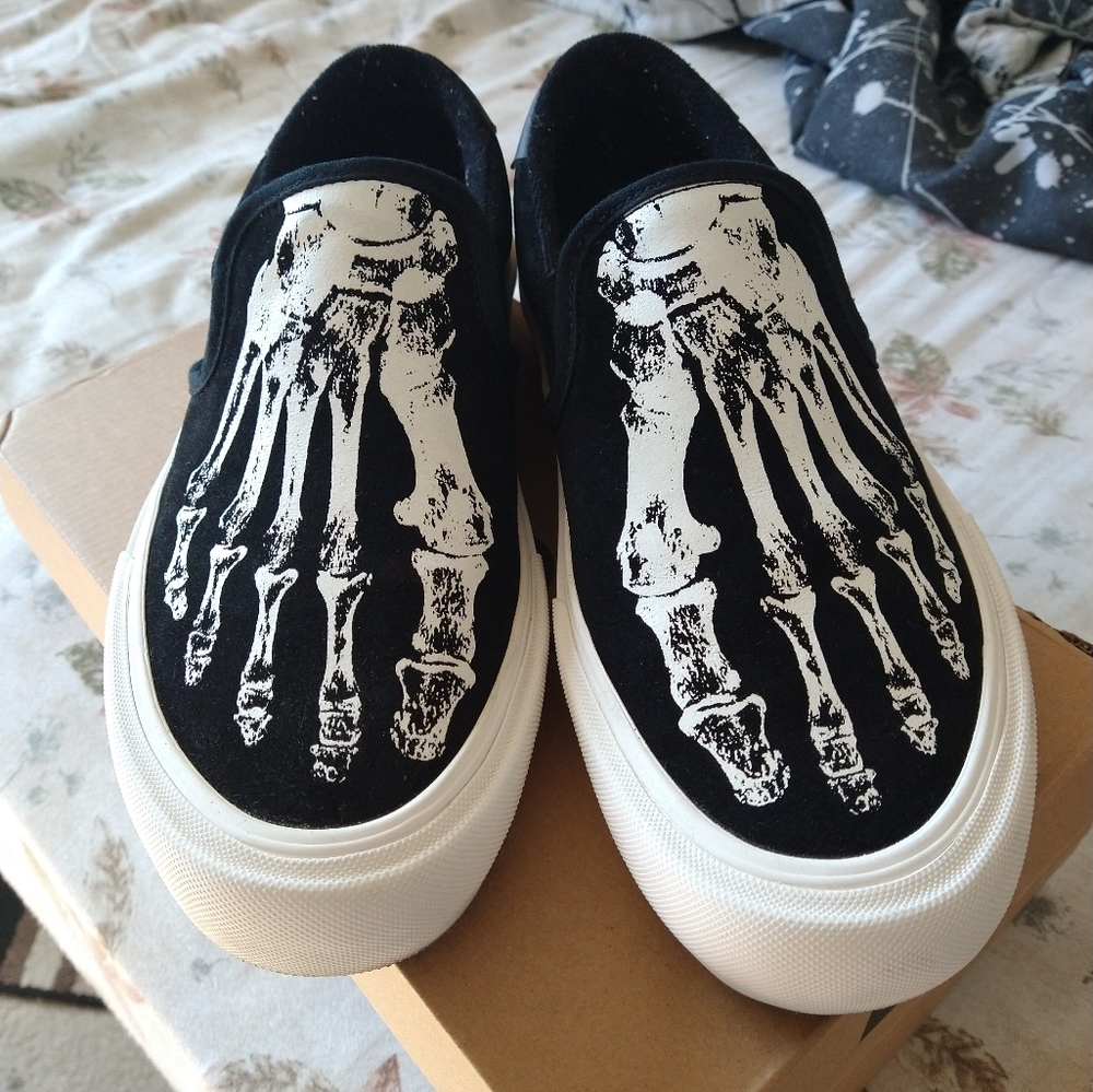 Skeleton Slip Ons
